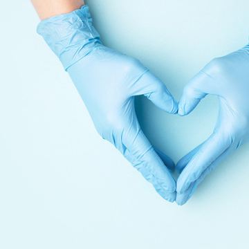 Amspa glove hands heart