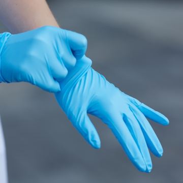 Medical gloves web
