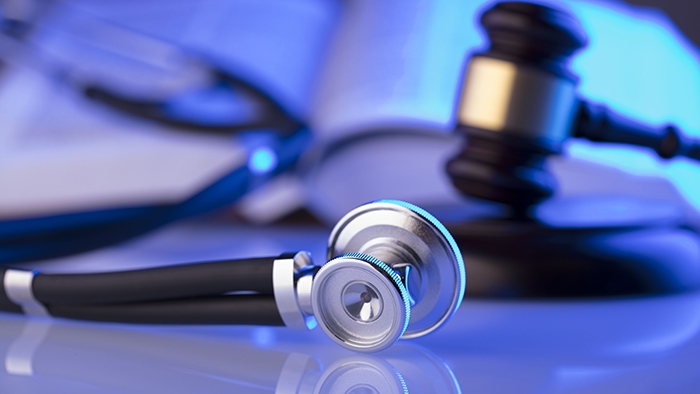 Gavel and stethoscope