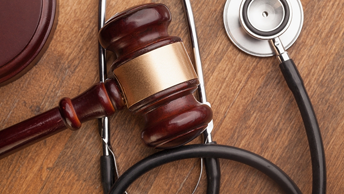 Gavel and stethoscope