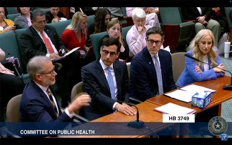 AmSpa's Alex R. Thiersch, JD, and Texas State Chapter Chair S. Alexis Gordon, MD, FACS, attend public hearing regarding TX HB3749.