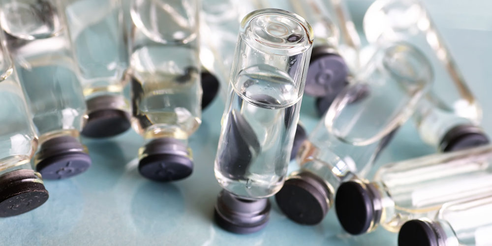 vials of liquid drugs